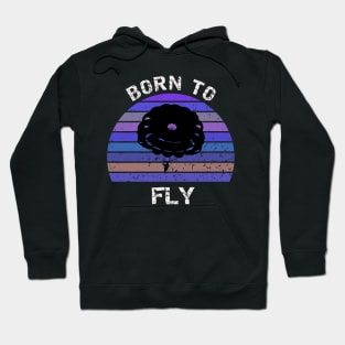 Born To Fly - Base jumping retro design Hoodie